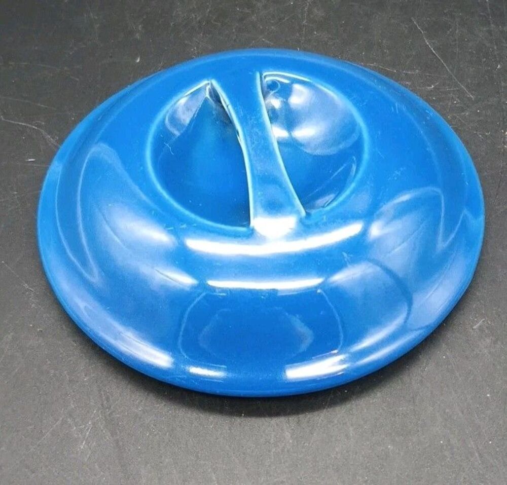 Tulip Tyme Stoneware Small Casserole LID ONLY Blue Replacement